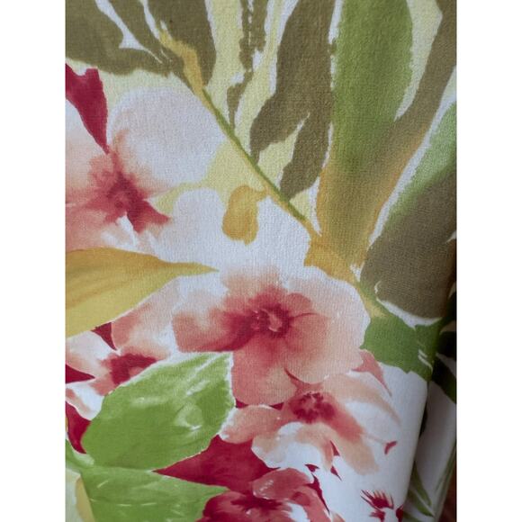 Vintage y2k Linda Allard Ellen Tracy 100% Silk Tropical Print Maxi Skirt Size 8 - Picture 4 of 6